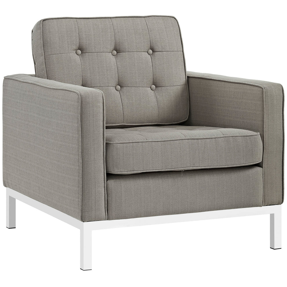 Loft 3 Piece Upholstered Fabric Sofa and Armchair Set By Modway - EEI-2439 | Armchairs | Modishstore - 3