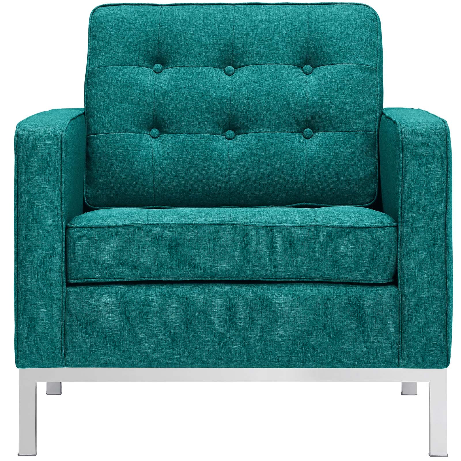 Modway Loft Armchairs Upholstered Fabric - Set of 2 | Armchairs | Modishstore-5
