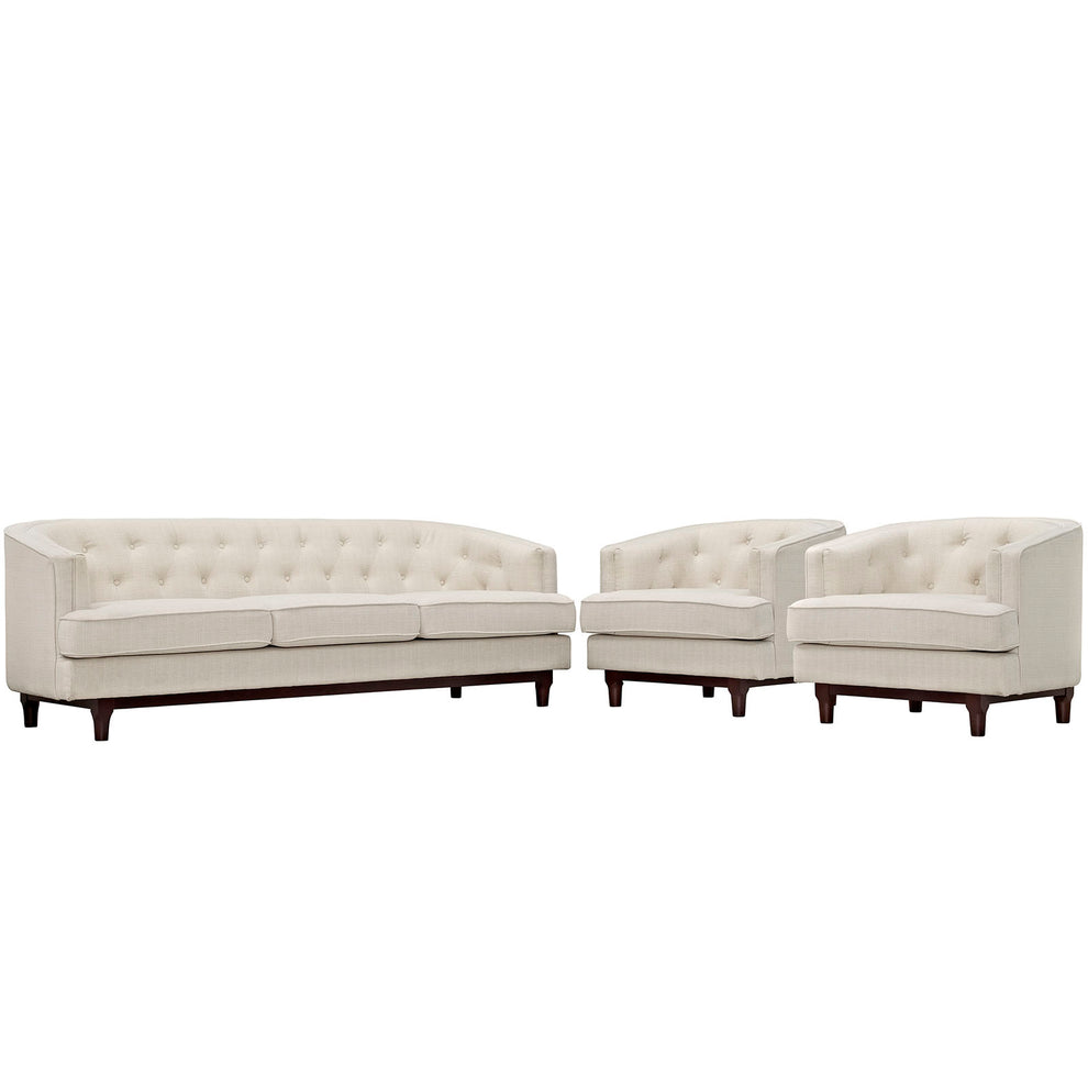 Modway Coast Living Room Set - Set of 3 - EEI-2448 | Sofa Set | Modishstore - 3
