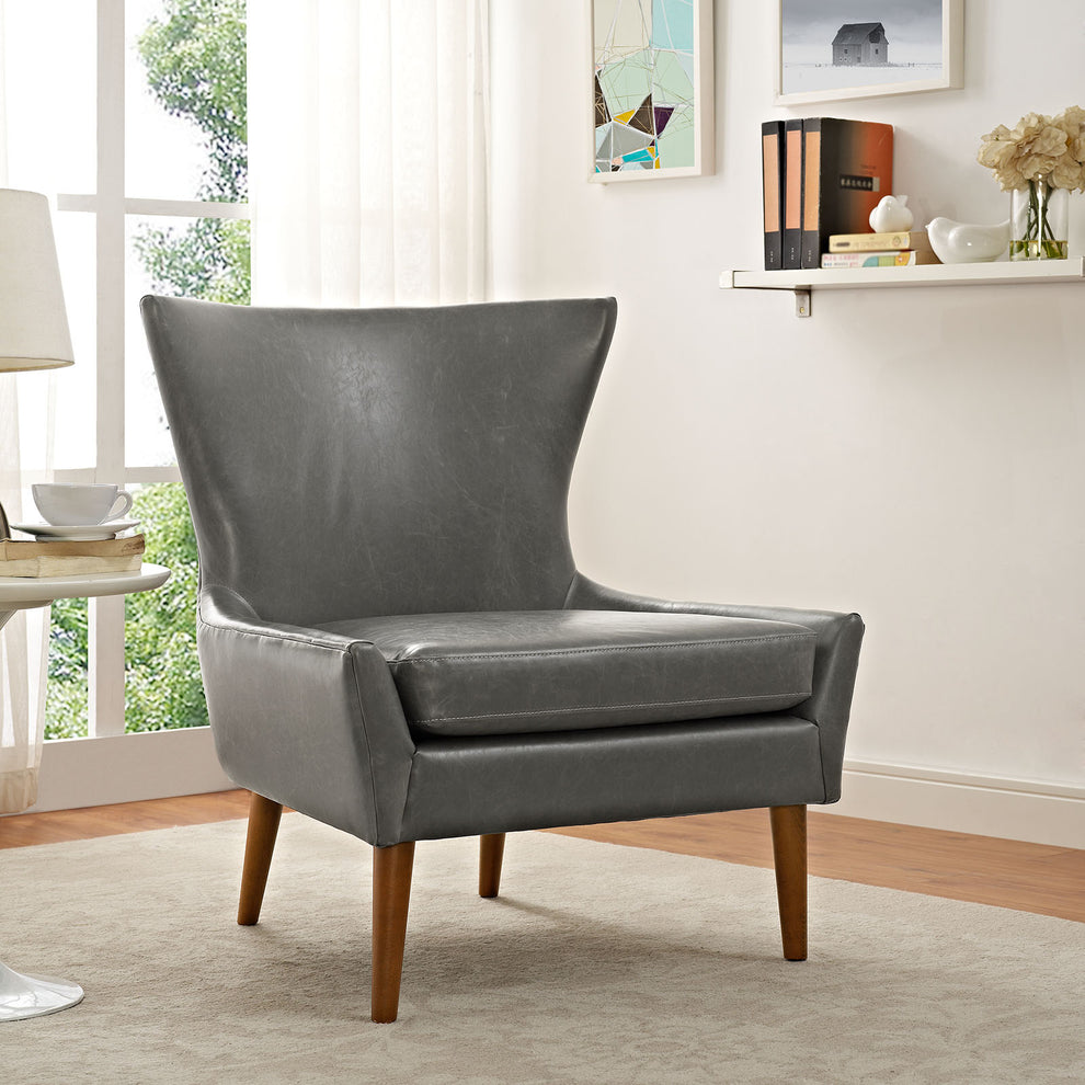 Modway Keen Vinyl Armchair - EEI-2458 | Armchairs | Modishstore - 1