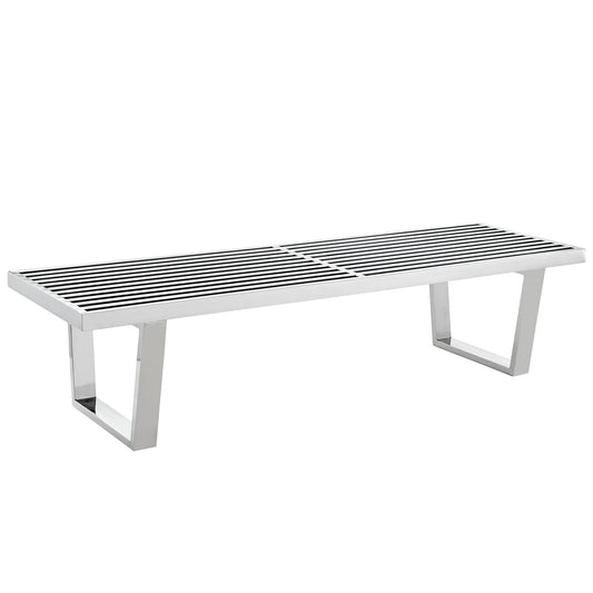 Sauna 5' Stainless Steel Bench By Modway - EEI-246 | Benches | Modishstore