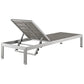 Modway EEI-2467 Shore Set of 2 Outdoor Patio Aluminum Chaise - Silver Gray - EEI-2467 | Outdoor Recliners & Lounge Chairs | Modishstore - 5