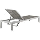Modway EEI-2469 Shore Set of 6 Outdoor Patio Aluminum Chaise - Silver Gray | Outdoor Recliners & Lounge Chairs | Modishstore-5