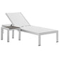 Modway Shore 2 Piece Outdoor Patio Aluminum Set - EEI-2470 | Outdoor Recliners & Lounge Chairs | Modishstore-19