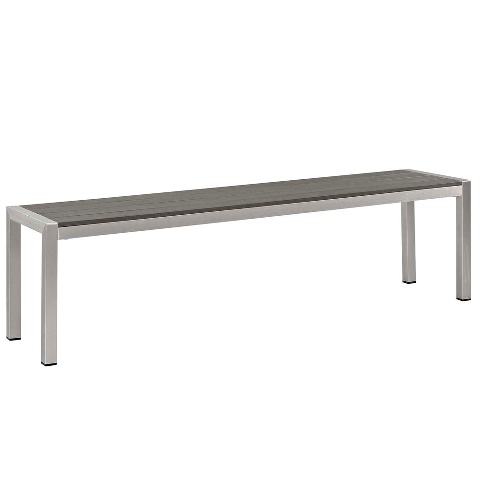 Modway Shore 3 Piece Outdoor Patio Aluminum Dining Set - EEI-2480 | Outdoor Dining Sets | Modishstore - 4