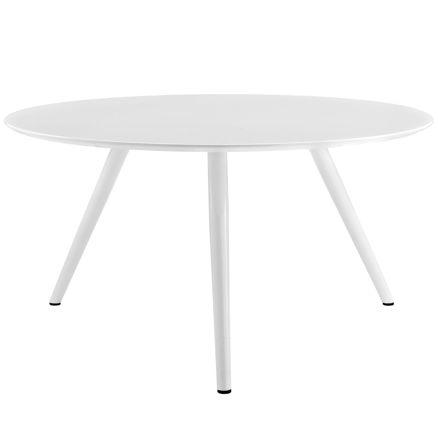 Modway Lippa 54" Round Wood Top Dining Table with Tripod Base in White | Dining Tables | Modishstore-3