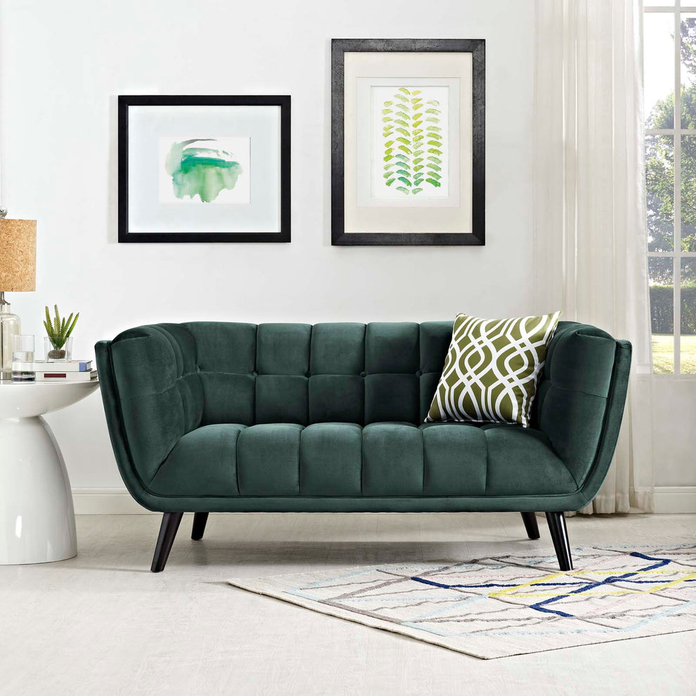 Modway Bestow Performance Velvet Loveseat - EEI-2535 | Loveseats | Modishstore - 1