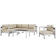 Modway EEI-2560 Shore 5 Piece Outdoor Patio Aluminum Sectional Sofa Set | Outdoor Sofas, Loveseats & Sectionals | Modishstore-32