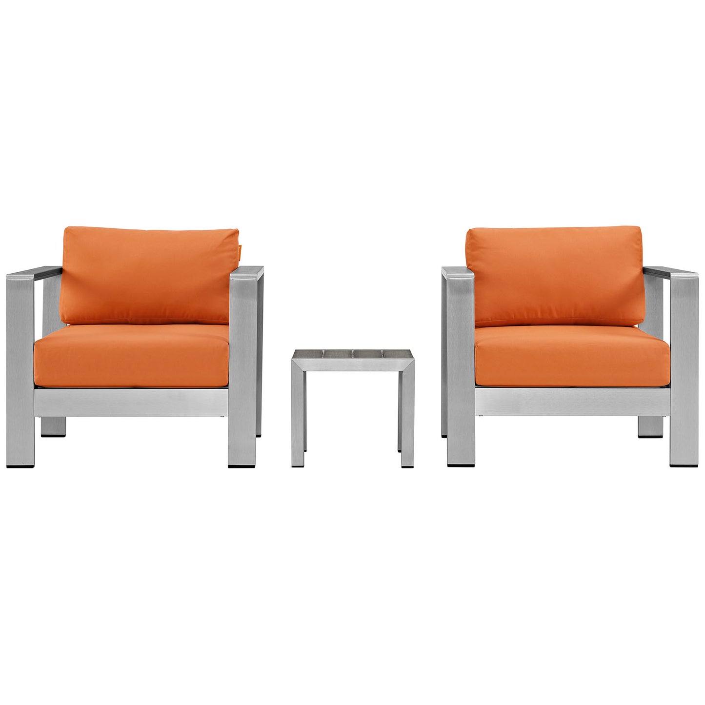 Modway EEI-2599 Shore 3 Piece Outdoor Patio Aluminum Sectional Sofa Set | Outdoor Sofas, Loveseats & Sectionals | Modishstore-25