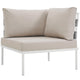 Modway Harmony Outdoor Patio Aluminum Corner Sofa | Outdoor Chairs | Modishstore-18