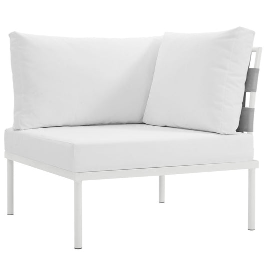 Modway Harmony Outdoor Patio Aluminum Corner Sofa | Outdoor Chairs | Modishstore-15