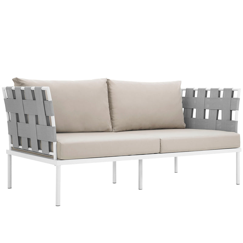 Modway Harmony Outdoor Patio Aluminum Loveseat - EEI-2603 | Outdoor Sofas, Loveseats & Sectionals | Modishstore - 4