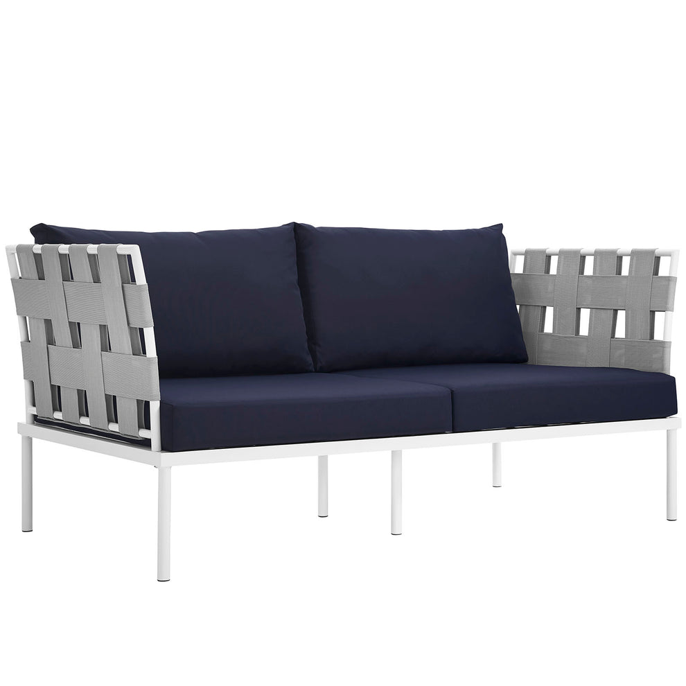 Modway Harmony Outdoor Patio Aluminum Loveseat - EEI-2603 | Outdoor Sofas, Loveseats & Sectionals | Modishstore - 2