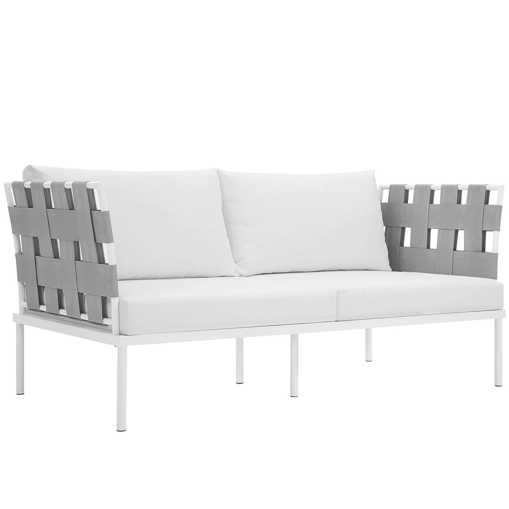 Modway Harmony Outdoor Patio Aluminum Loveseat - EEI-2603 | Outdoor Sofas, Loveseats & Sectionals | Modishstore - 1