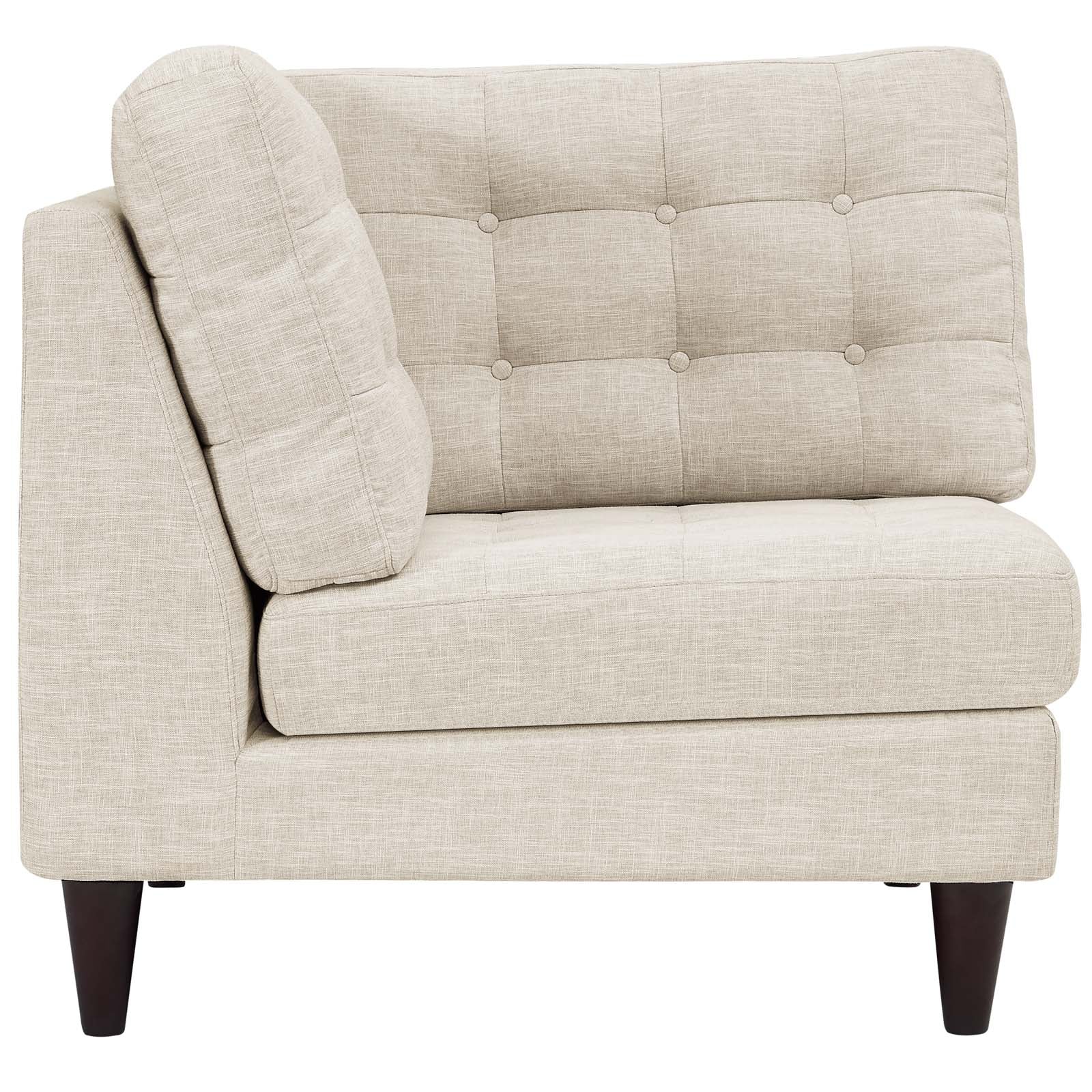 Modway Empress Upholstered Fabric Corner Sofa | Sofas | Modishstore-9