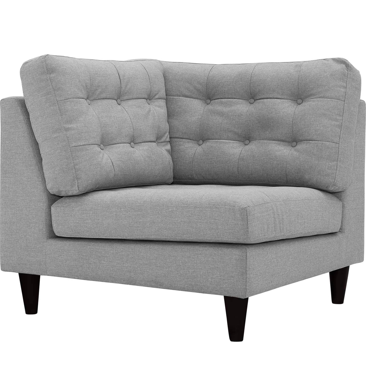 Modway Empress Upholstered Fabric Corner Sofa | Sofas | Modishstore-18