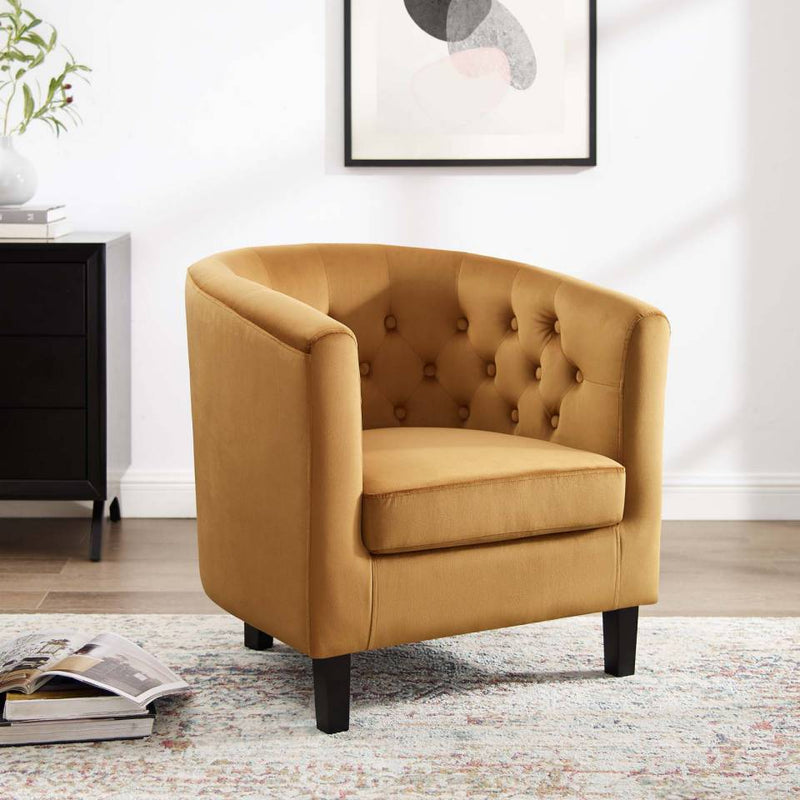 Modway Prospect Performance Velvet Armchair - EEI-2613 | Armchairs | Modishstore - 1