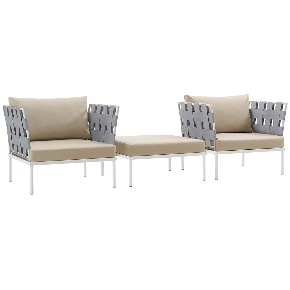Modway Harmony 3 Piece Outdoor Patio Aluminum Set - EEI-2618 | Outdoor Chairs | Modishstore - 4