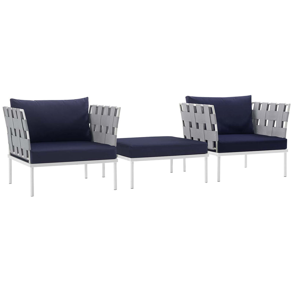 Modway Harmony 3 Piece Outdoor Patio Aluminum Set - EEI-2618 | Outdoor Chairs | Modishstore - 2