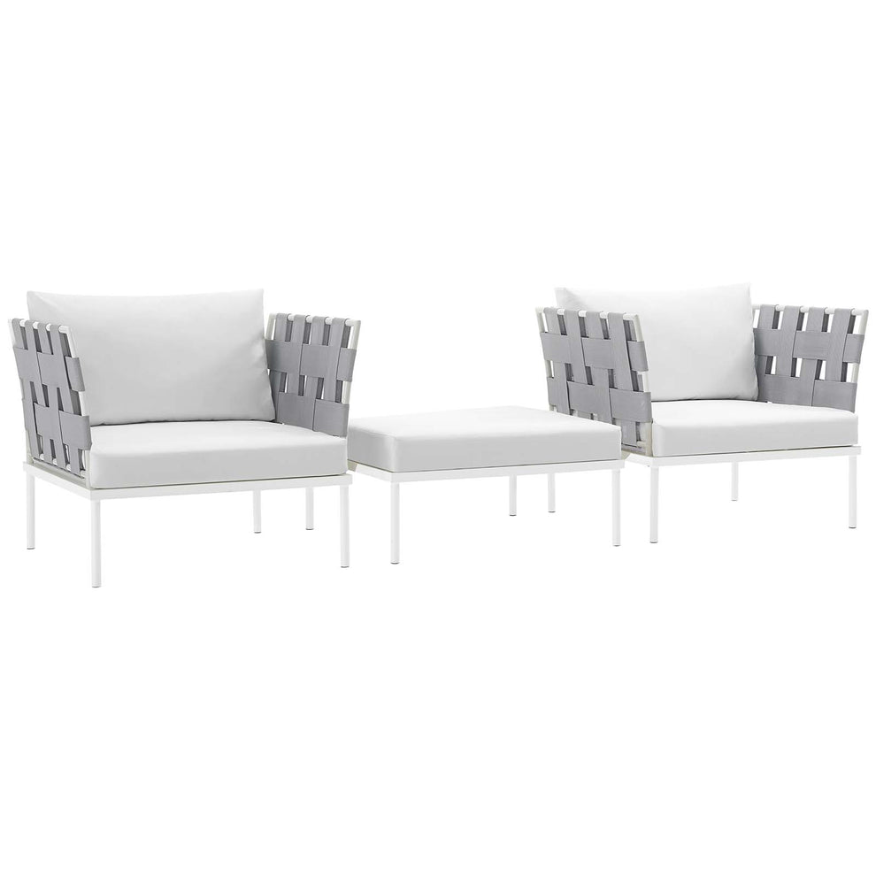 Modway Harmony 3 Piece Outdoor Patio Aluminum Set - EEI-2618 | Outdoor Chairs | Modishstore - 1