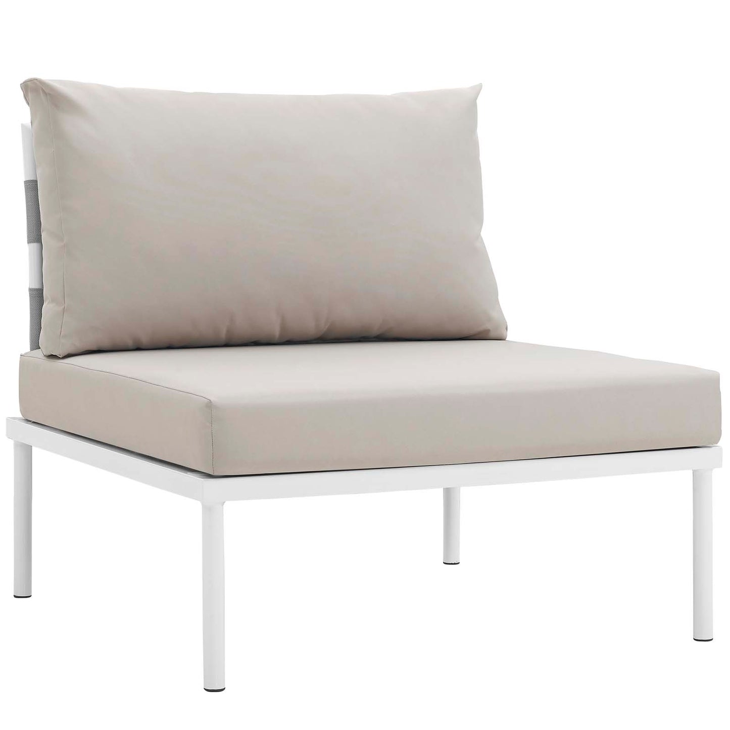 Modway Harmony 8 Piece Outdoor Patio Aluminum Sectional Sofa Set | Outdoor Sofas, Loveseats & Sectionals | Modishstore-5