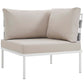 Modway Harmony 8 Piece Outdoor Patio Aluminum Sectional Sofa Set | Outdoor Sofas, Loveseats & Sectionals | Modishstore-6