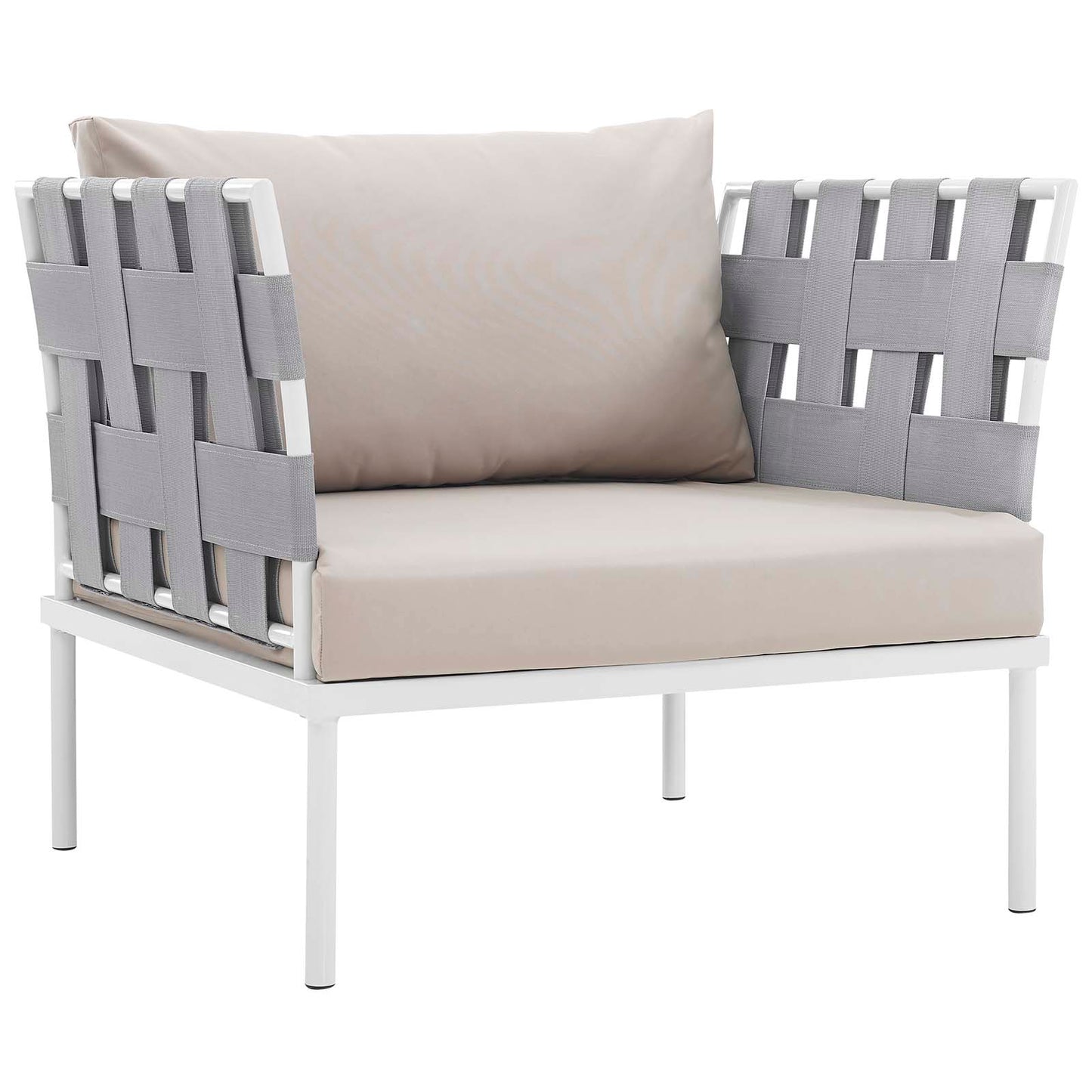 Modway Harmony 8 Piece Outdoor Patio Aluminum Sectional Sofa Set | Outdoor Sofas, Loveseats & Sectionals | Modishstore-7