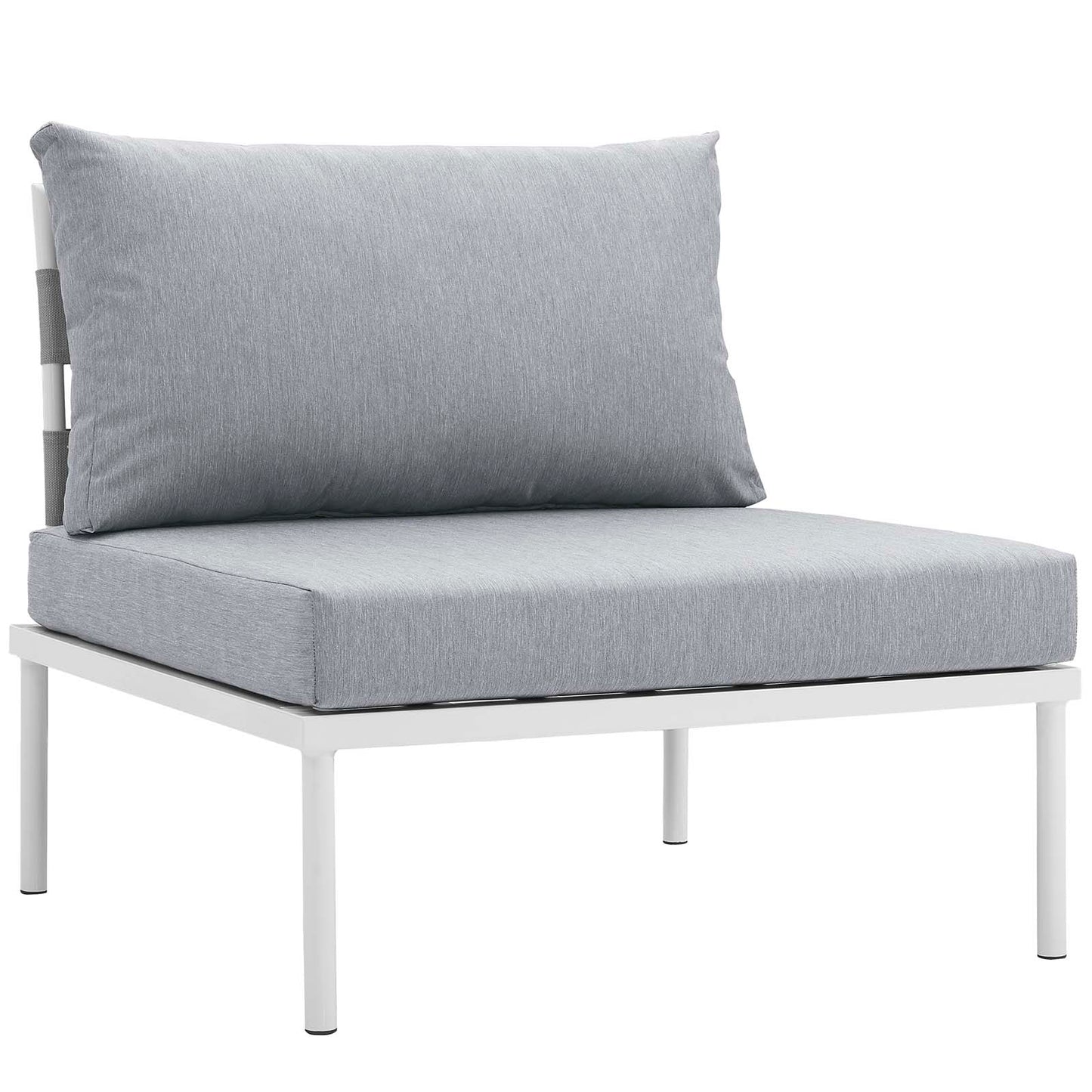 Modway Harmony 8 Piece Outdoor Patio Aluminum Sectional Sofa Set | Outdoor Sofas, Loveseats & Sectionals | Modishstore-13