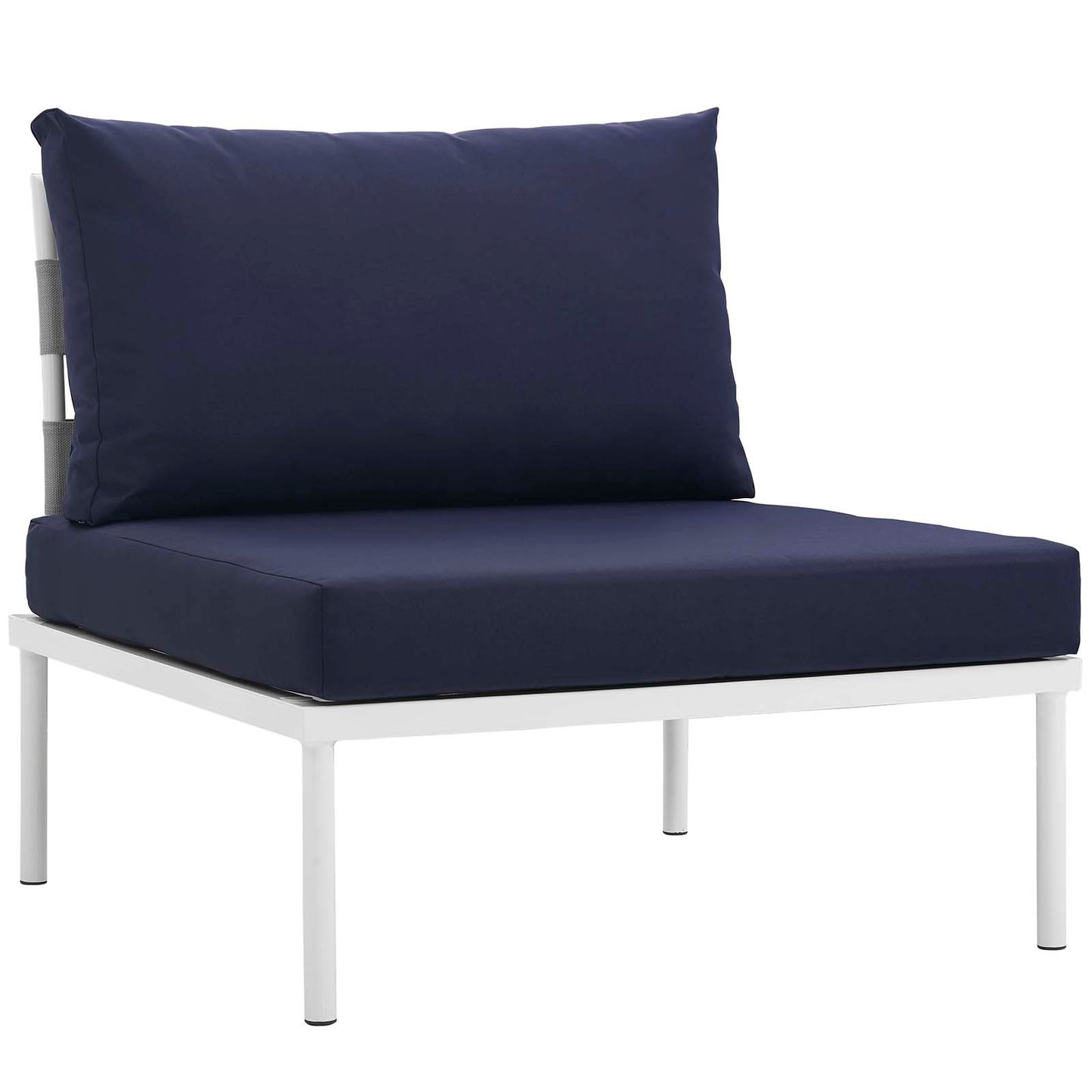 Modway Harmony 8 Piece Outdoor Patio Aluminum Sectional Sofa Set | Outdoor Sofas, Loveseats & Sectionals | Modishstore-21