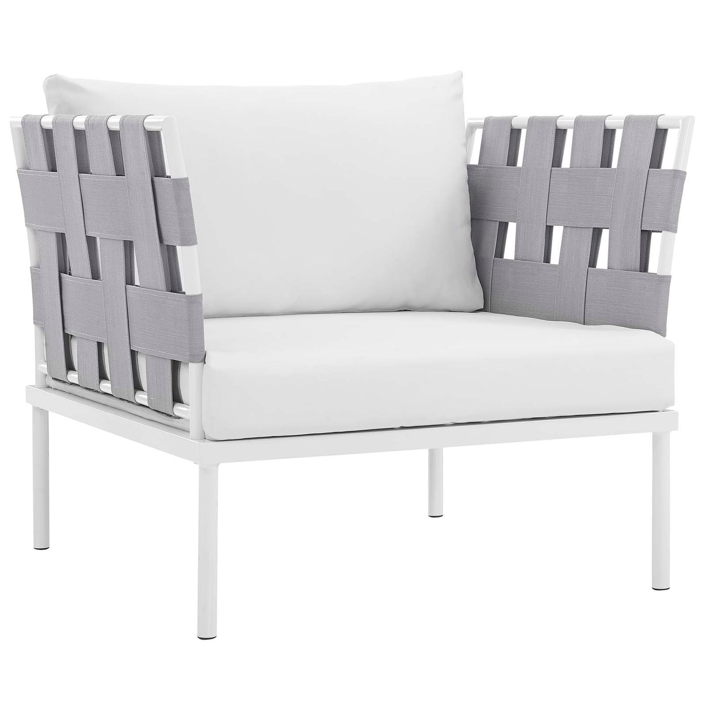 Modway Harmony 8 Piece Outdoor Patio Aluminum Sectional Sofa Set | Outdoor Sofas, Loveseats & Sectionals | Modishstore-31