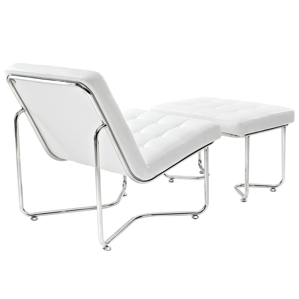 Gibraltar Upholstered Vinyl Lounge Chair By Modway - EEI-262 | Lounge Chairs | Modishstore - 4