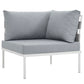 Modway Harmony 8 Piece Outdoor Patio Aluminum Sectional Sofa Set-EEI-2624 | Outdoor Sofas, Loveseats & Sectionals | Modishstore-17