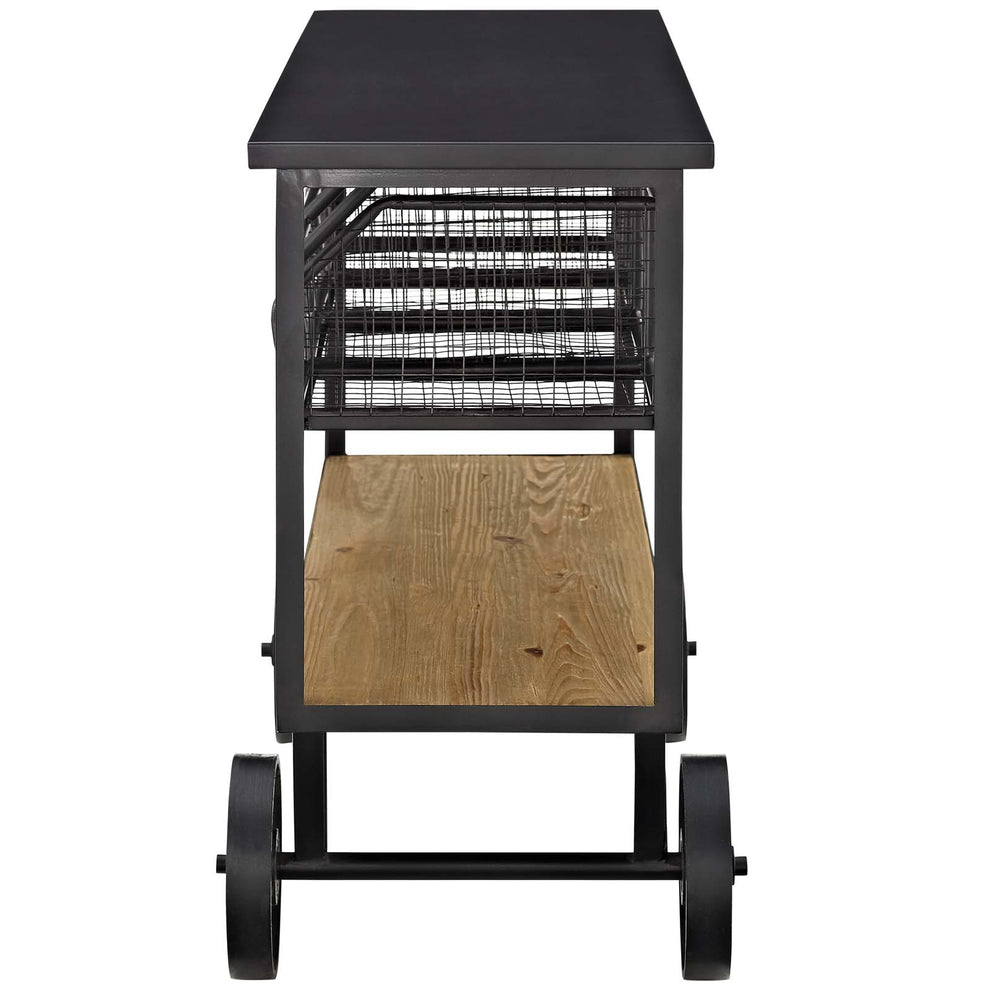 Modway Fairground Serving Stand - Brown - EEI-2642 | Bar Carts | Modishstore - 2
