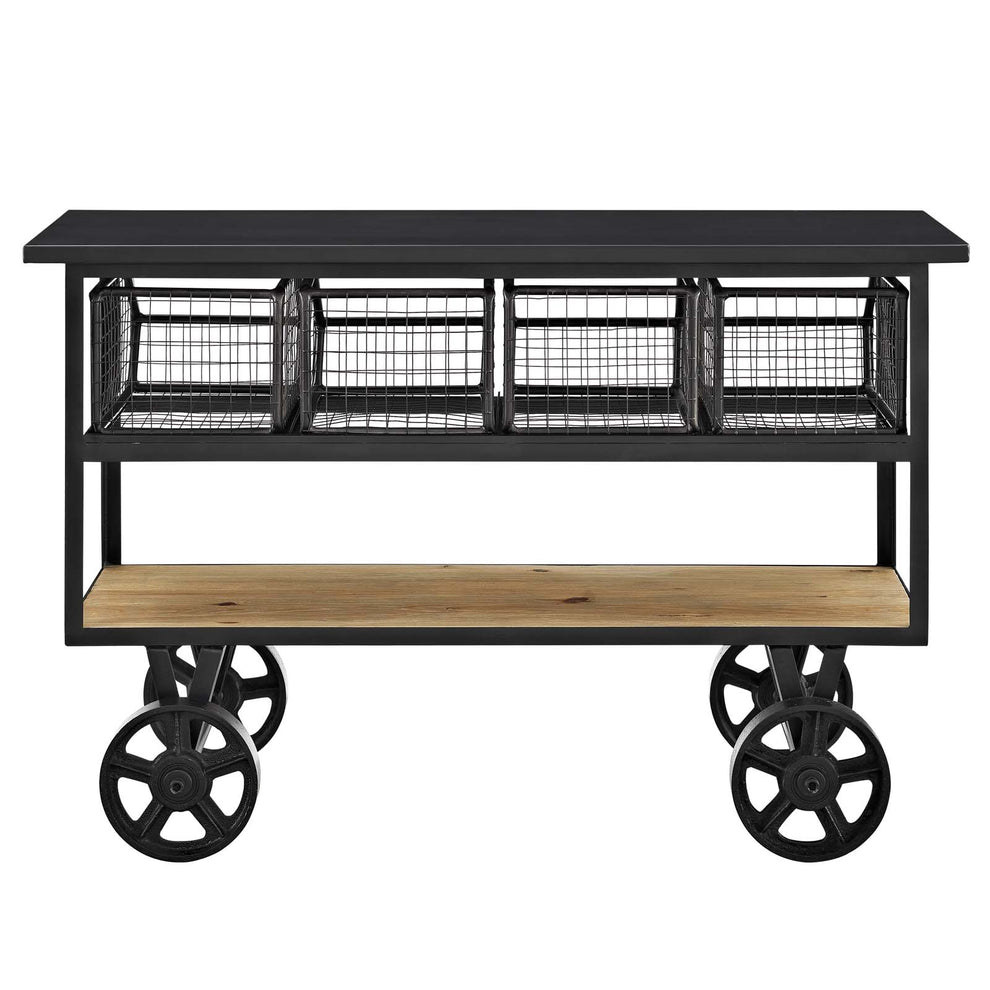 Modway Fairground Serving Stand - Brown - EEI-2642 | Bar Carts | Modishstore - 3