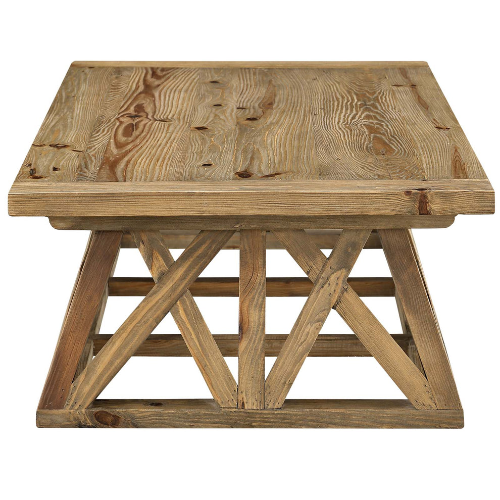 Camp Wood Coffee Table By Modway - EEI-2649 | Coffee Tables | Modishstore - 3
