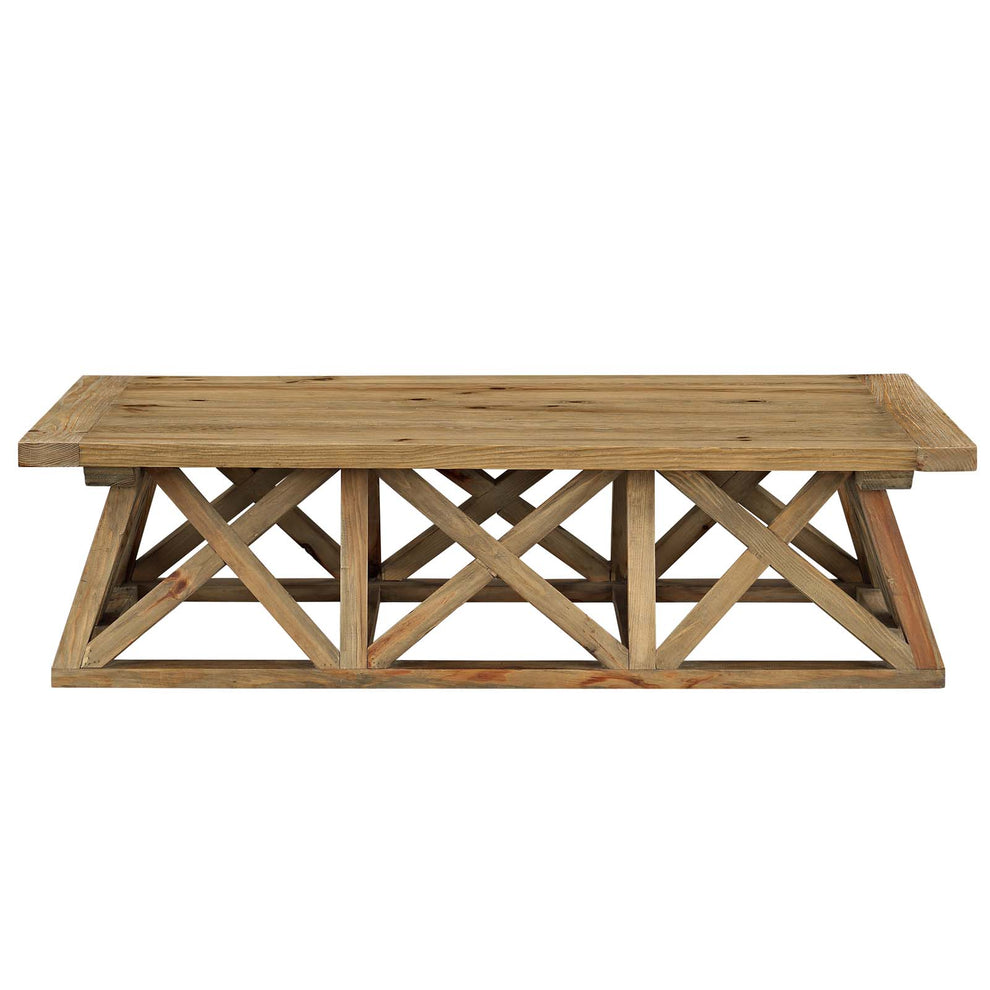 Camp Wood Coffee Table By Modway - EEI-2649 | Coffee Tables | Modishstore - 4