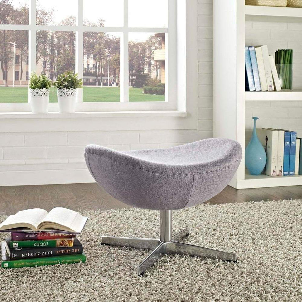 Modway Glove Wool Ottoman - EEI-265 | Ottomans | Modishstore - 1