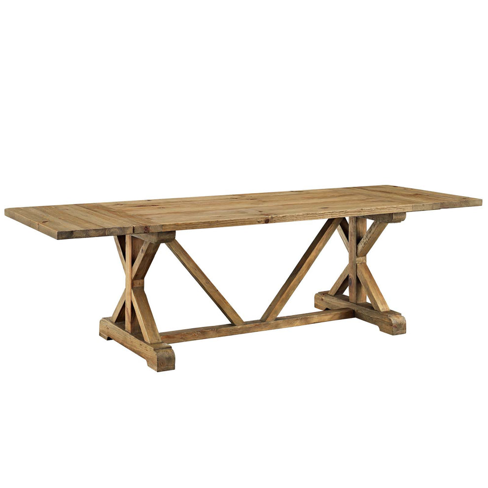 Modway Den Extendable Wood Dining Table - Brown - EEI-2651 | Dining Tables | Modishstore - 3