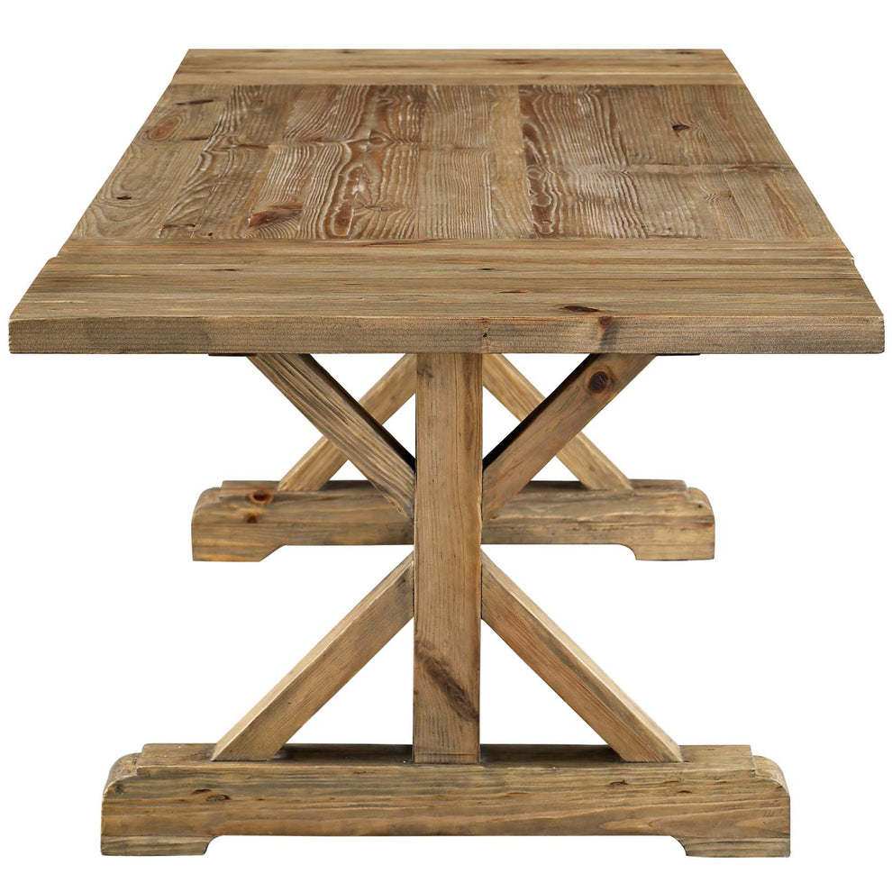 Modway Den Extendable Wood Dining Table - Brown - EEI-2651 | Dining Tables | Modishstore - 2