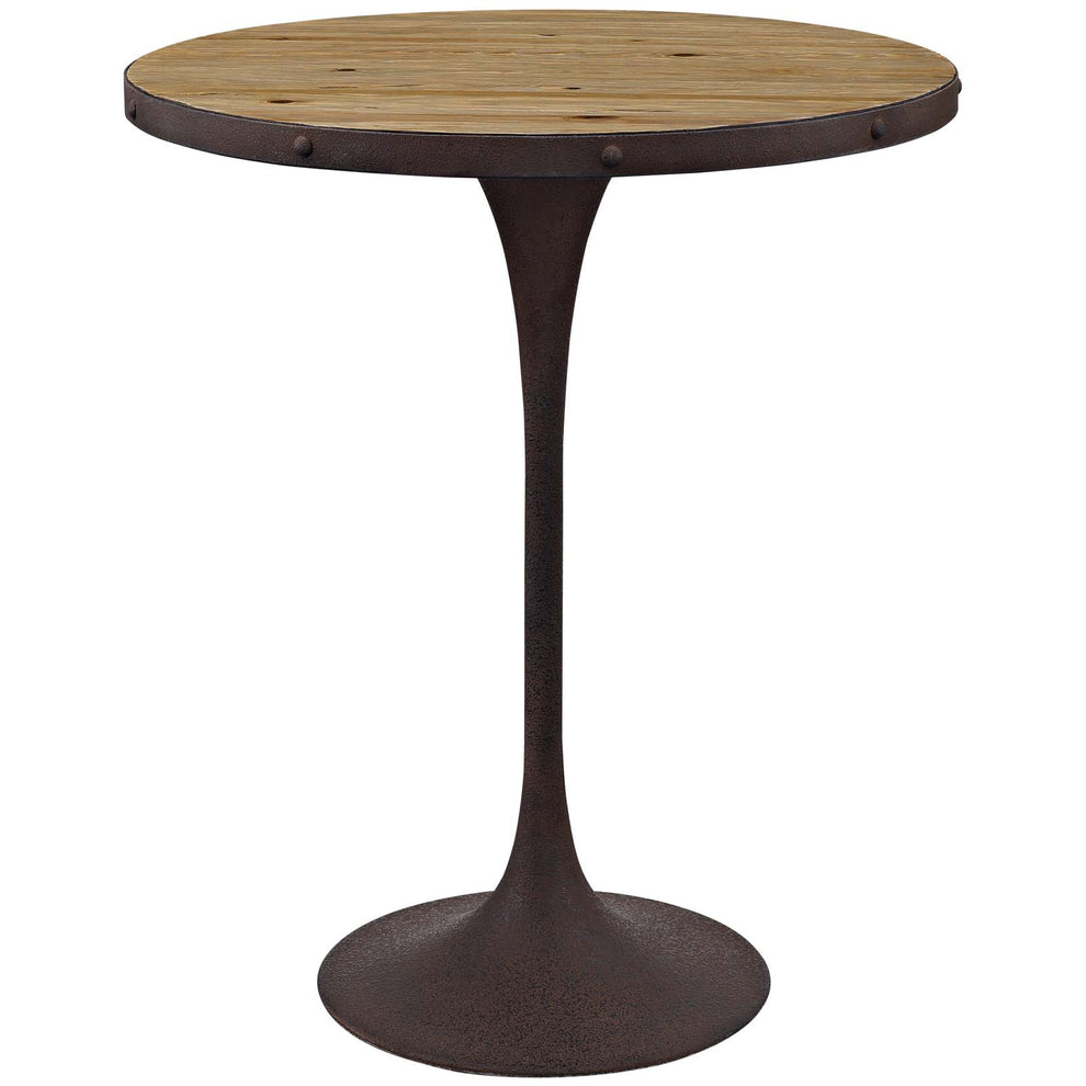 Modway Drive Wood Bar Table - Brown - EEI-2652 | Bar Tables | Modishstore - 3