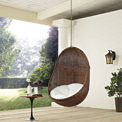 Modway Bean Outdoor Patio Swing Polyester porch with Adjustable Shelves – EEI-2658