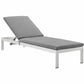 Modway Shore Outdoor Patio Aluminum Chaise with Cushions - EEI-2660 | Outdoor Chaise Lounges | Modishstore - 5