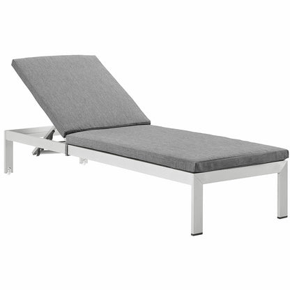 Modway Shore Outdoor Patio Aluminum Chaise with Cushions - EEI-2660 | Outdoor Chaise Lounges | Modishstore - 5