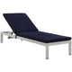 Modway Shore Outdoor Patio Aluminum Chaise with Cushions | Outdoor Patio Daybed | Modishstore-11