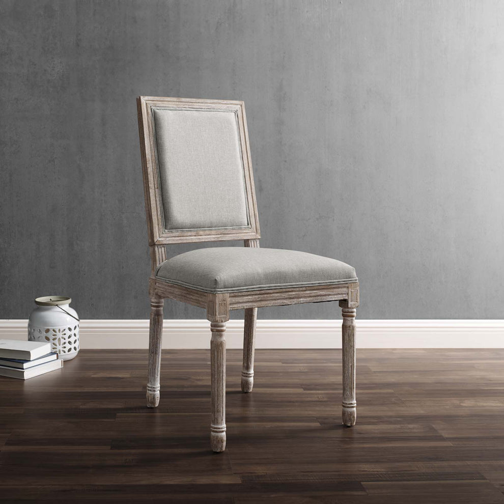 Modway Court Vintage French Upholstered Fabric Dining Side Chair - EEI-2682 | Dining Chairs | Modishstore - 1