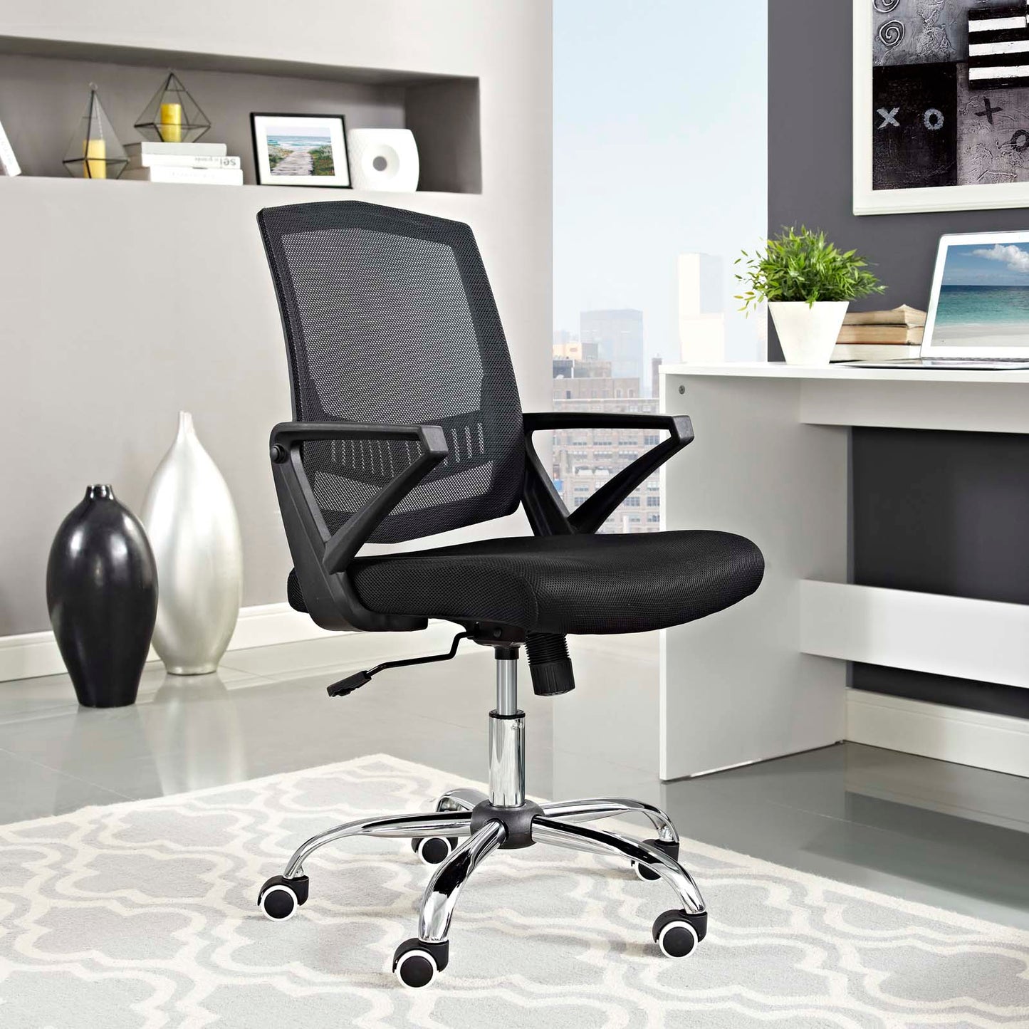 Modway Proceed Mid Back Upholstered Fabric Office Chair | Office Chairs | Modishstore