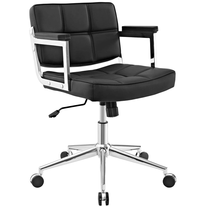 Modway Portray Mid Back Upholstered Vinyl Office Chair - EEI-2686 | Office Chairs | Modishstore - 4