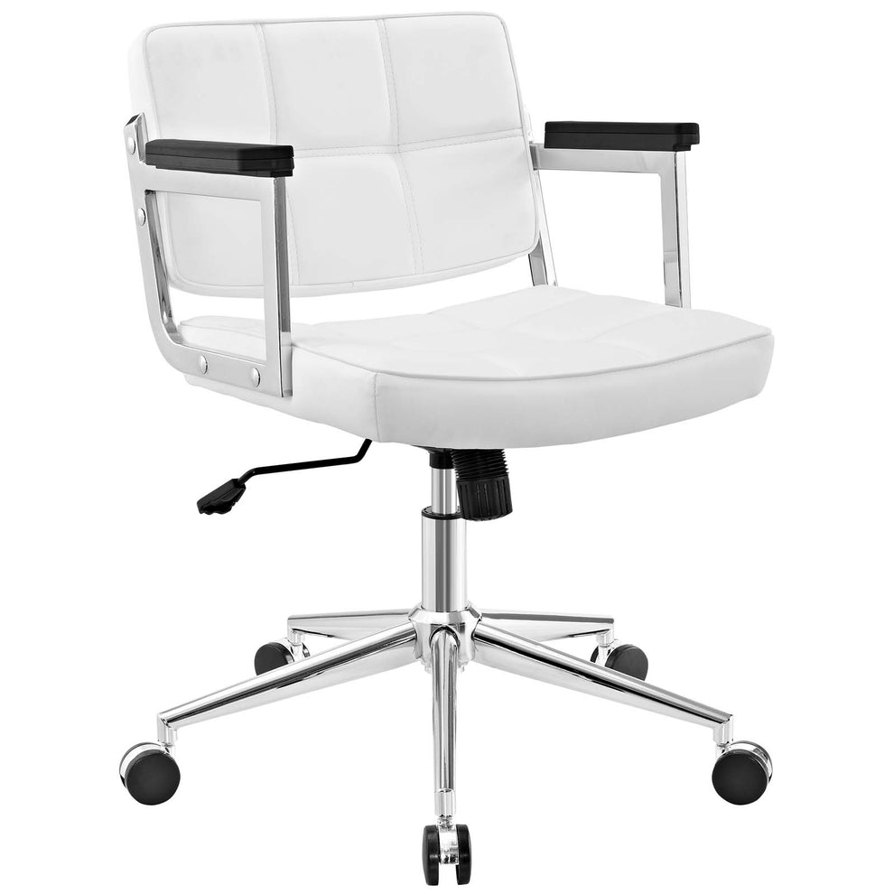 Modway Portray Mid Back Upholstered Vinyl Office Chair - EEI-2686 | Office Chairs | Modishstore - 1