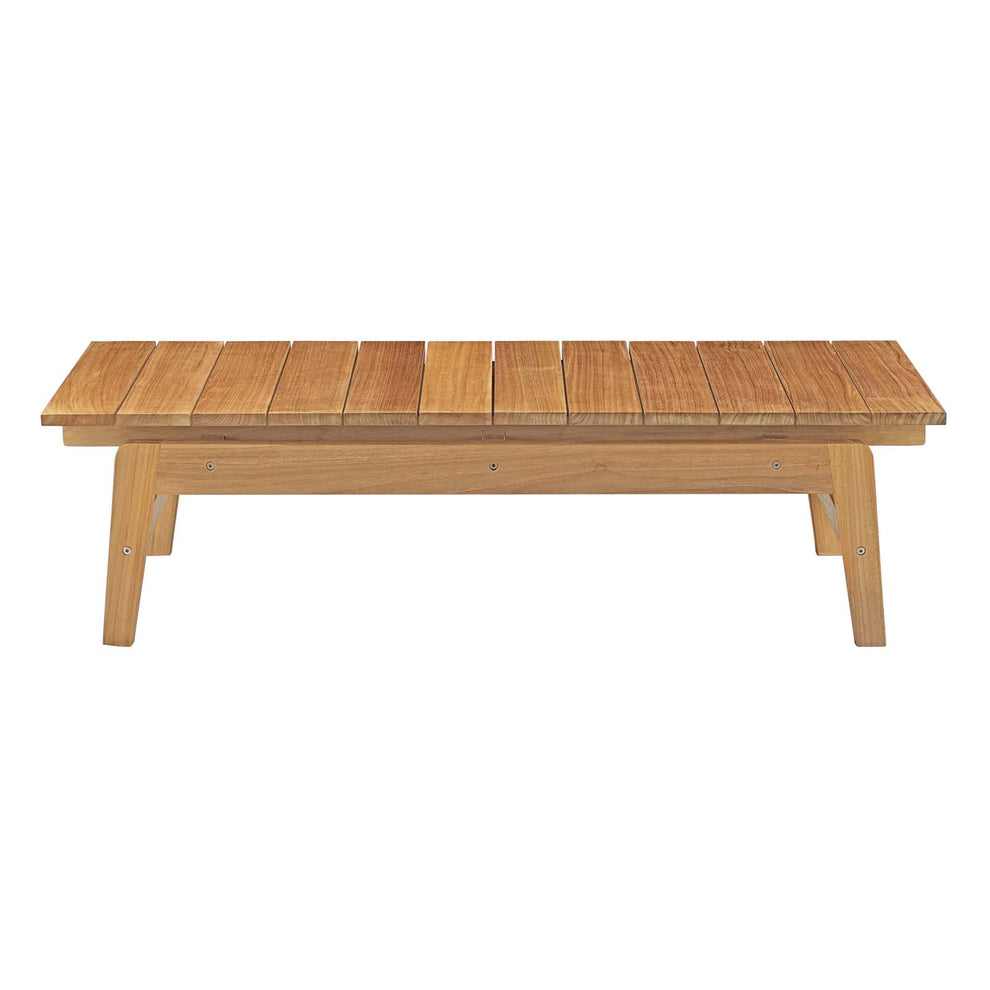 Modway Bayport Outdoor Patio Teak Coffee Table - Natural - EEI-2699 | Coffee Tables | Modishstore - 3