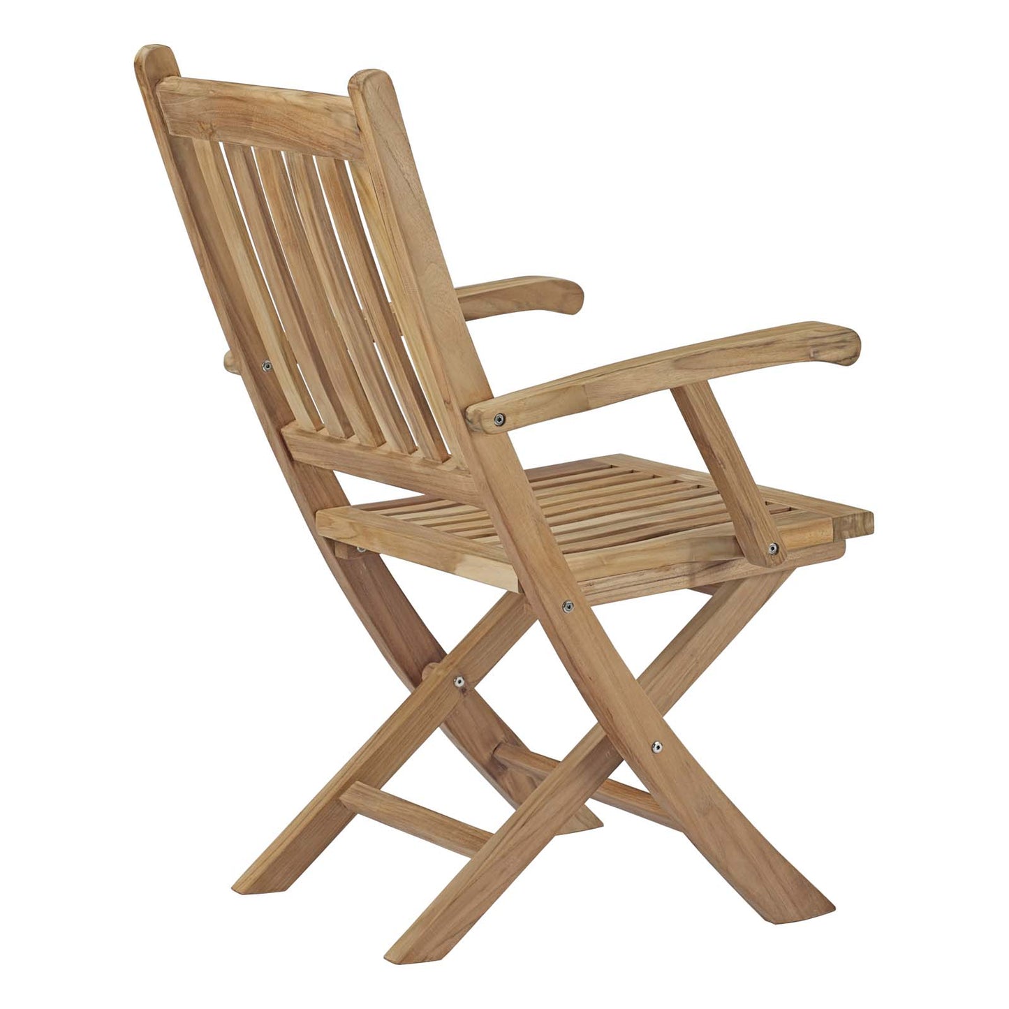 Modway EEI-2703 Marina Outdoor Patio Teak Folding Chair - Natural | Outdoor Chairs | Modishstore-4